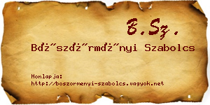 Böszörményi Szabolcs névjegykártya